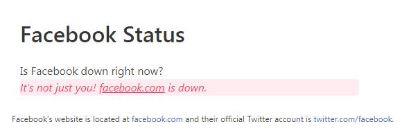 Facebook is currently down worldwide.